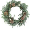 Northlight Classic Pine With Pine Cones And Stars Artificial Christmas Wreath, 13-Inch, Unlit