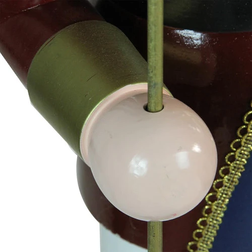 Northlight 48" Burgundy And White Wooden Christmas Nutcracker King With Scepter - Image 3