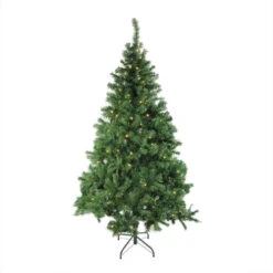 Northlight 6' Pre-Lit Mixed Classic Pine Medium Artificial Christmas Tree, Warm Clear LED Lights