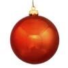 Northlight Shiny Burnt Orange Shatterproof Christmas Ball Ornament 8" (200mm)