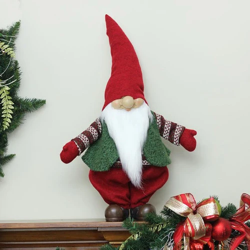 Northlight 22" Red And White Gnome Christmas Tabletop Decoration - Image 2