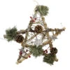 Northlight 12" Brown And Green Christmas Star Rustic Twigs Ornament