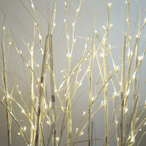 Northlight 4' LED Lighted White Twig Tree Cluster Outdoor Christmas Yard Art Decoration - 15-11350E-4 - Image 3