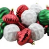 Northlight 26ct Red And Green Shatterproof Christmas Ornaments 2.5" (60mm)
