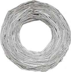 Northlight White Twig Glittered Tones Rustic Artificial Christmas Wreath - 13-Inch, Unlit
