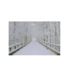 Northlight Small Fiber Optic Lighted Winter Wooden Bridge Canvas Wall Art 12" X 15.75"