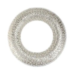 Northlight Silver And Clear Beaded Artificial Christmas Wreath - 20-Inch, Unlit