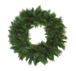 Northlight White Valley Mixed Pine Artificial Christmas Wreath, 48-Inch, Unlit