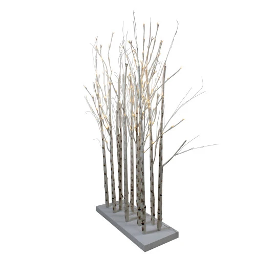 Northlight 4' LED Lighted White Twig Tree Cluster Outdoor Christmas Yard Art Decoration - 15-11350E-4 - Image 5