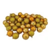 Northlight 60ct Antique Gold Shatterproof 4-Finish Christmas Ball Ornaments 2.5" (60mm)