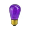 Northlight Pack Of 25 Transparent Purple S14 Christmas Replacement Bulbs