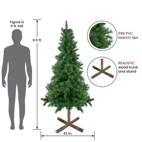 Northlight 6.5' Royal Alpine Artificial Christmas Tree - Unlit - Image 2