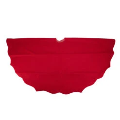 Northlight 48" Red Scalloped Edge Christmas Tree Skirt