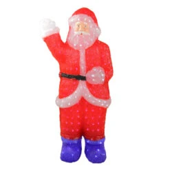 Northlight 3' Red Lighted Commercial Grade Santa Claus Christmas Display Decoration