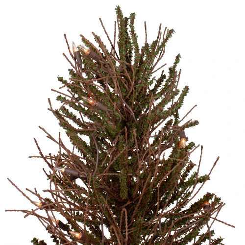 Northlight 3' Pre-Lit Warsaw Twig Artificial Christmas Tree - Clear Lights - Image 2