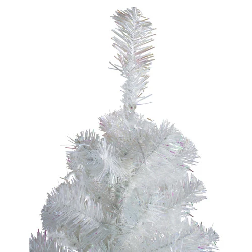 Northlight 4' Slim White Tinsel Artificial Christmas Tree - Unlit - Image 3