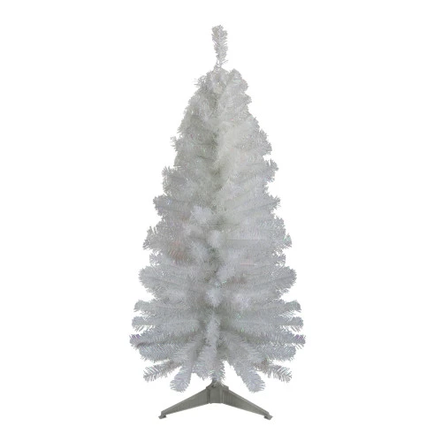 Northlight 4' Slim White Tinsel Artificial Christmas Tree - Unlit