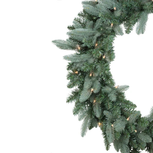Northlight Pre-Lit Washington Frasier Fir Artificial Christmas Wreath - 36-Inch, Clear Lights - Image 2