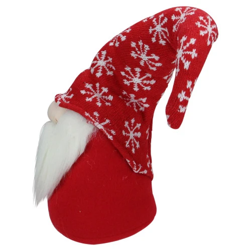 Northlight 8" Big Nose Plush Red Santa Gnome Christmas Figure - Image 4