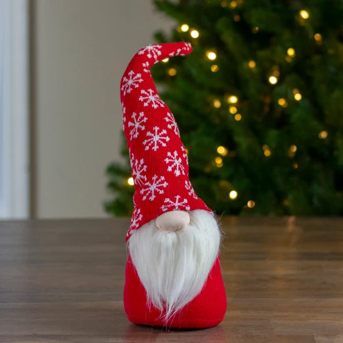 Northlight 8" Big Nose Plush Red Santa Gnome Christmas Figure - Image 2