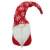 Northlight 8" Big Nose Plush Red Santa Gnome Christmas Figure