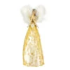 Northlight 10" Gold And White Angel Christmas Tree Topper, Unlit