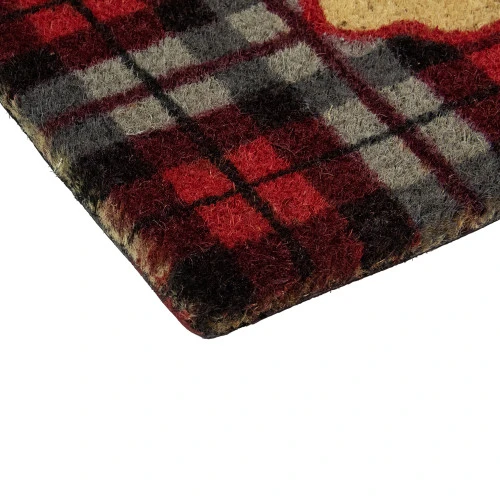 Northlight Red And Black Plaid "Merry Christmas" Rectangular Doormat 18" X 30" - Image 6