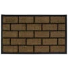 Northlight Brown And Black Brick Rectangular Doormat 18" X 29.5"