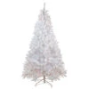 Northlight 7' Pre-Lit Medium Flocked Artificial Christmas Tree, Clear Lights