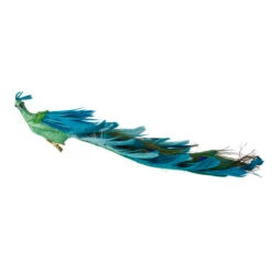 Northlight 14" Green And Blue Jeweled Peacock Clip-On Christmas Ornament