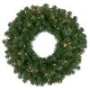Northlight Pre-Lit Windsor Pine Artificial Christmas Wreath - 24-Inch, Clear Lights