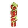 Northlight 34" Red And Green Lighted Candy Stacked Gift Boxes Tower Outdoor Christmas Decoration