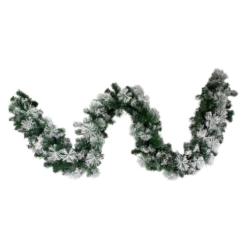 Northlight 9' X 10" Flocked Somerset Spruce Artificial Christmas Garland - Unlit