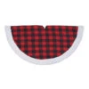Northlight 56" Black And Red Buffalo Plaid Round Christmas Tree Skirt