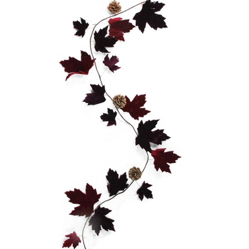 Northlight 6' X 49" Maple Leaf And Pine Cone Artificial Christmas Garland - Unlit - Image 3