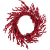 Northlight Red And Burgundy Berry Artificial Christmas Wreath, 22-Inch Unlit