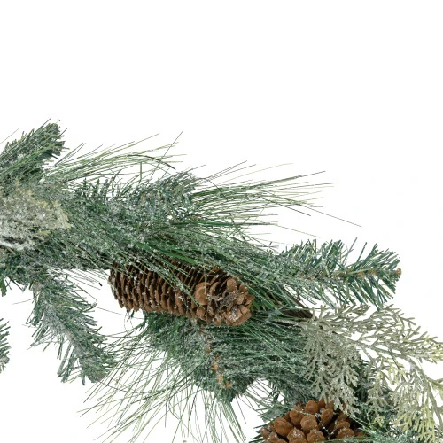 Northlight 6' X 9" Mixed Pine And Pine Cones Artificial Christmas Garland, Unlit - Image 2