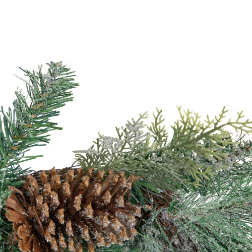 Northlight 6' X 9" Mixed Pine And Pine Cones Artificial Christmas Garland, Unlit - Image 3