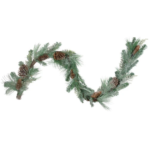 Northlight 6' X 9" Mixed Pine And Pine Cones Artificial Christmas Garland, Unlit