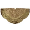 Northlight 72" Gold Quilted Christmas Tree Skirt With Iridescent Sequins