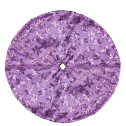 Northlight 20" Purple Sequin Snowflake Mini Christmas Tree Skirt