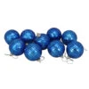 Northlight 9ct Lavish Blue Mirrored Disco Christmas Ball Ornaments 2.5" (60mm)
