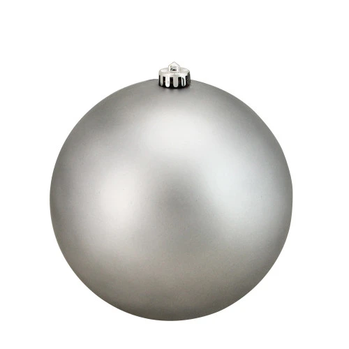Northlight Matte Pewter Gray Shatterproof Christmas Ball Ornament 8" (200mm)
