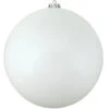 Northlight Shiny Winter White Commercial Shatterproof Christmas Ball Ornament 10" (250mm)