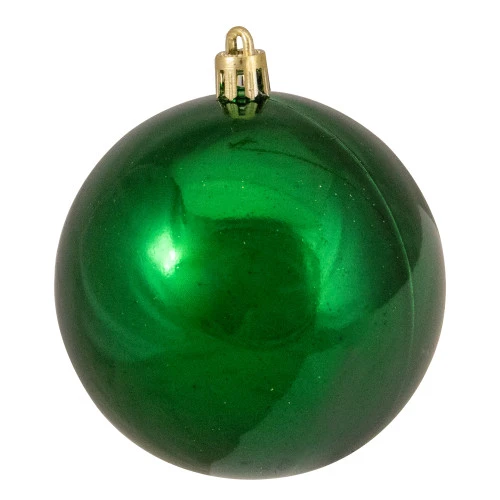 Northlight 32ct Xmas Green Shatterproof 4-Finish Christmas Ball Ornaments 3.25" (80mm) - Image 3