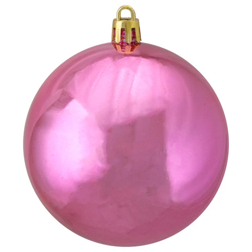 Northlight 32ct Bubblegum Pink Shiny Shatterproof Christmas Ball Ornaments 3.25" (80mm) - Image 3