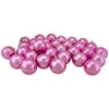 Northlight 32ct Bubblegum Pink Shiny Shatterproof Christmas Ball Ornaments 3.25" (80mm)