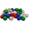 Northlight 32ct Multi-Color Shatterproof 2 Finish Christmas Ball Ornaments 3.25" (80mm)