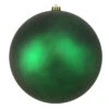 Northlight Matte Xmas Green Shatterproof Christmas Ball Ornament 10" (250mm)