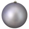 Northlight Gray Matte Shatterproof Christmas Ball Ornament 10" (250mm)